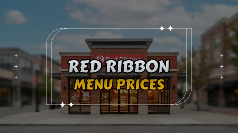 Red Ribbon Menu Prices