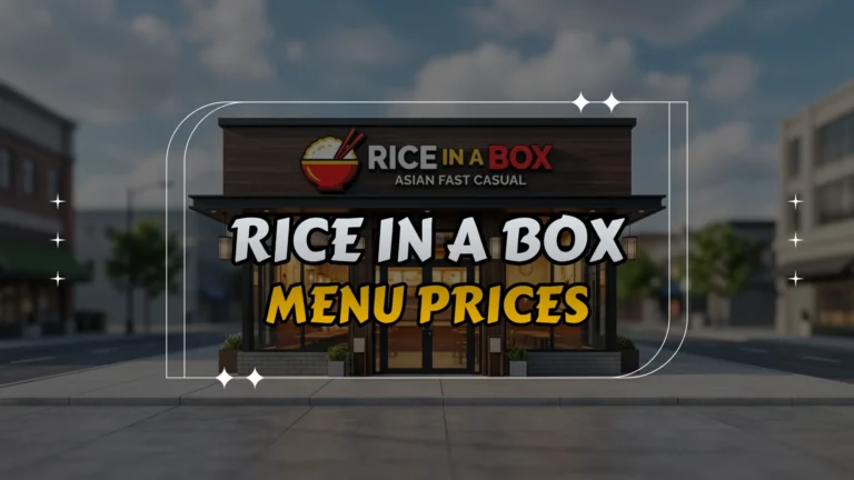 Rice in a Box Menu Prices