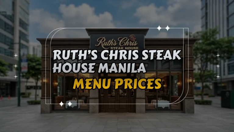 Ruth’s Chris Steak House Manila Menu Prices