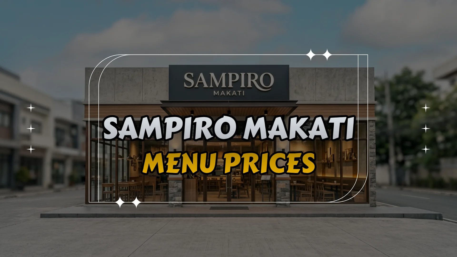 Sampiro Makati Menu Prices