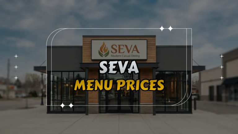 Seva Menu Prices