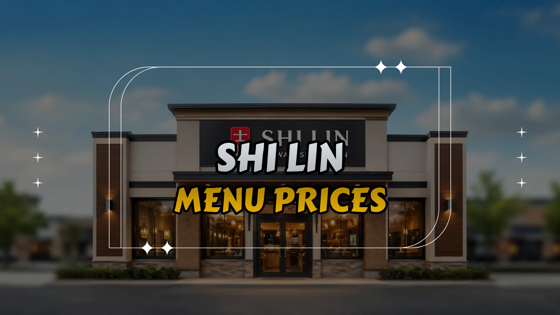 Shi Lin Menu Prices