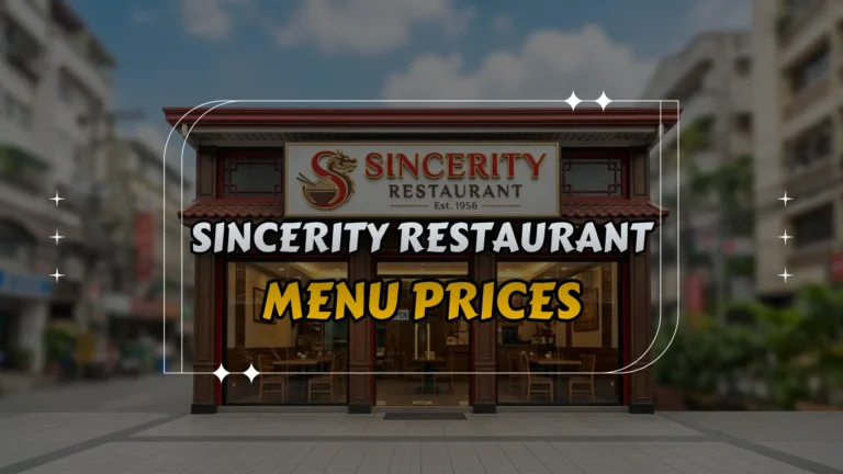 Sincerity Restaurant Philippines Menu Prices – Updated List 2026