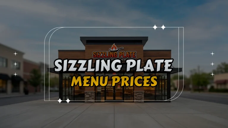 Sizzling Plate Menu Prices