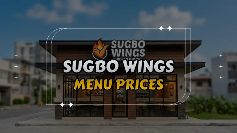 Sugbo Wings Menu Prices