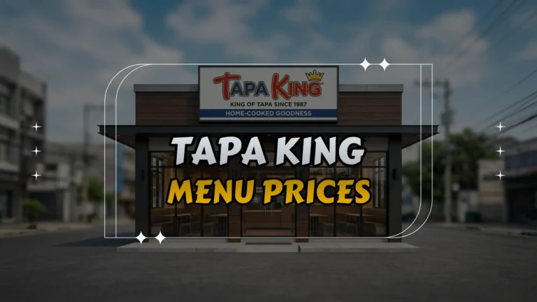 Tapa King Menu Prices