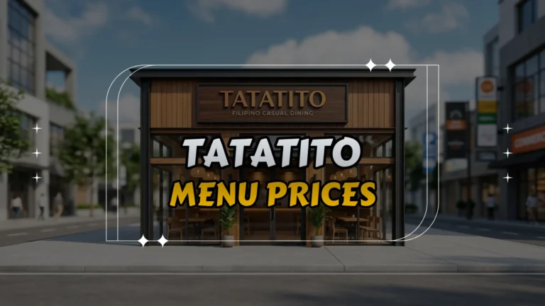 Tatatito Menu Prices