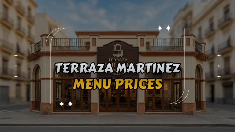 Terraza Martinez Menu Prices