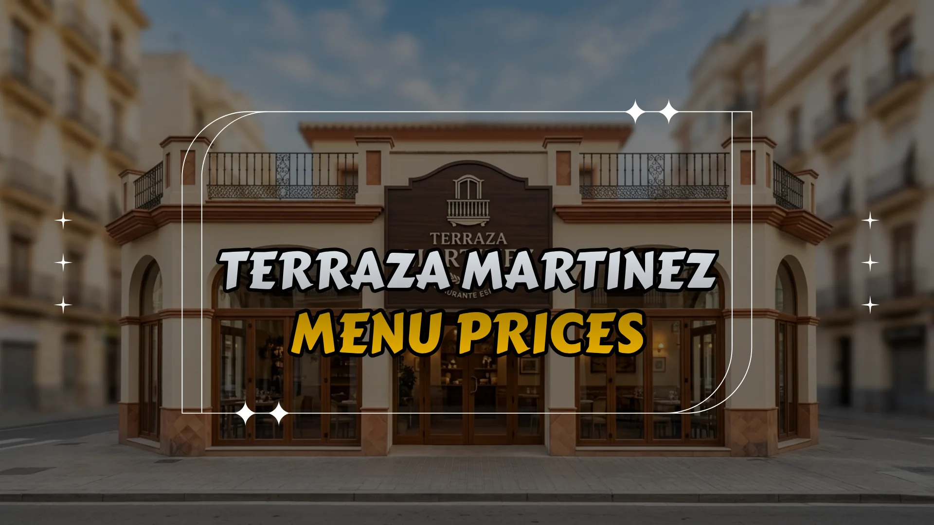 Terraza Martinez Menu Prices