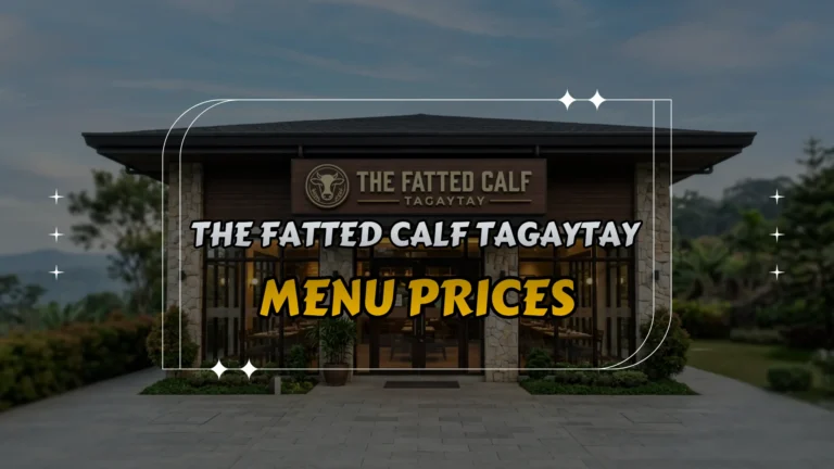 The Fatted Calf Tagaytay Menu Prices