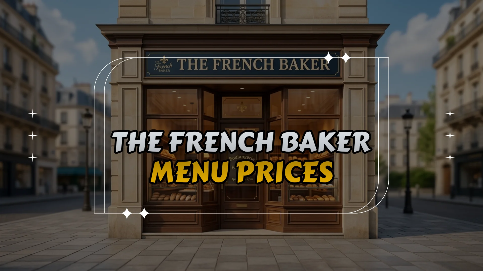 The French Baker Menu Prices