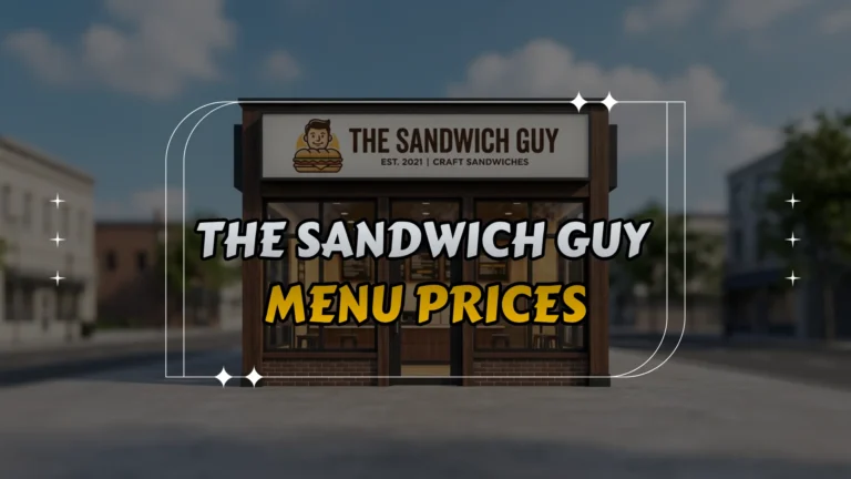 The Sandwich Guy Menu Prices