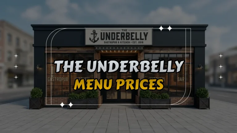 The Underbelly Menu Prices