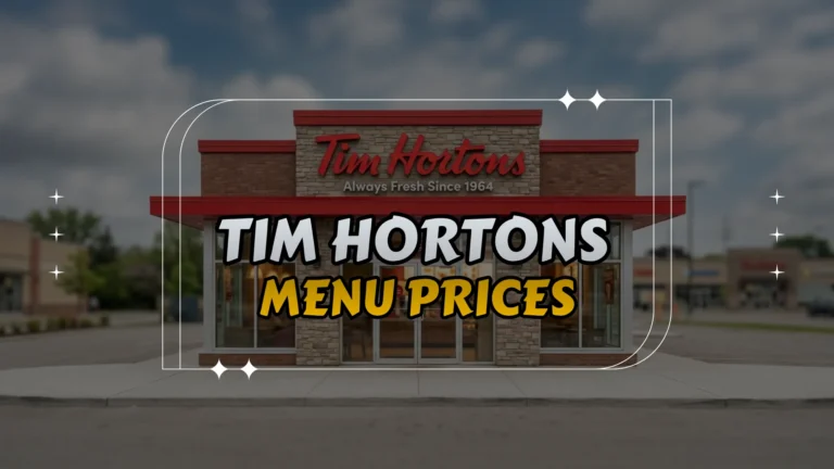 Tim Hortons Menu Prices