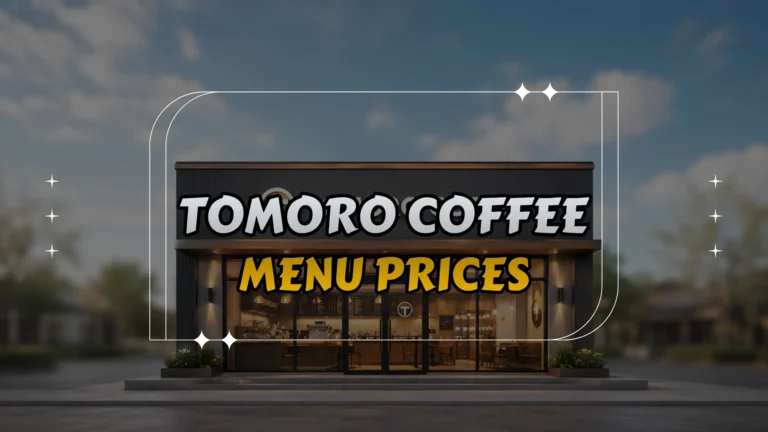 Tomoro Coffee Menu Prices