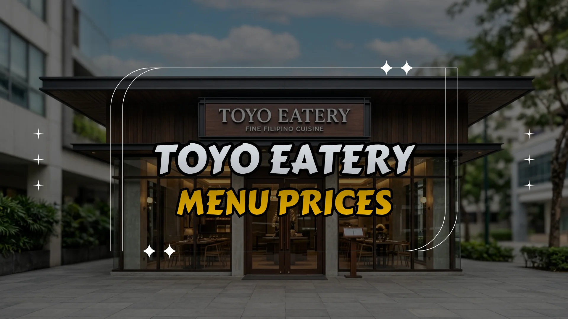 Toyo Eatery Menu Prices