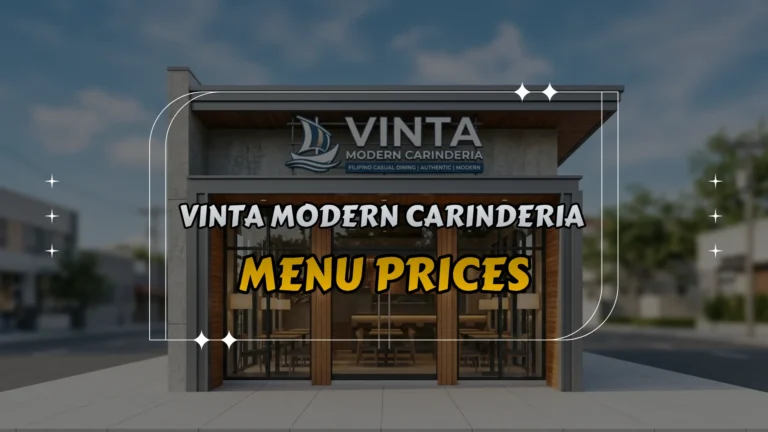 Vinta Modern Carinderia Menu Prices