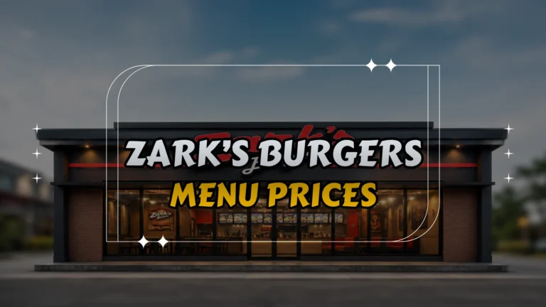 Zark’s Burgers Menu Prices
