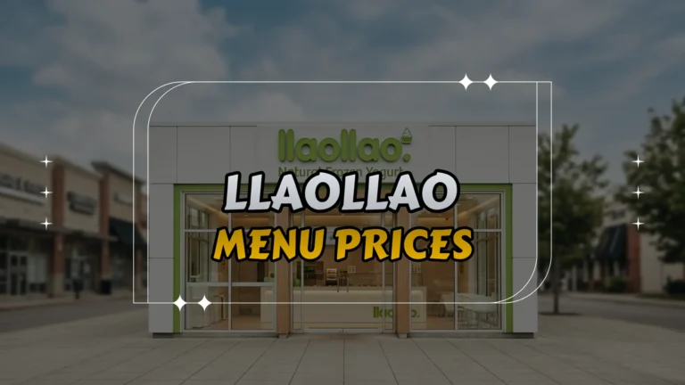 llaollao Menu Prices