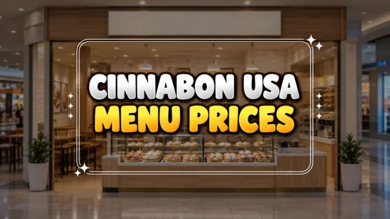 Cinnabon Menu Prices USA