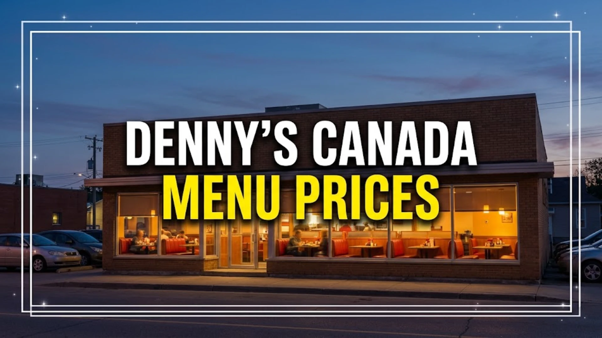 Denny's Menu Prices Canada