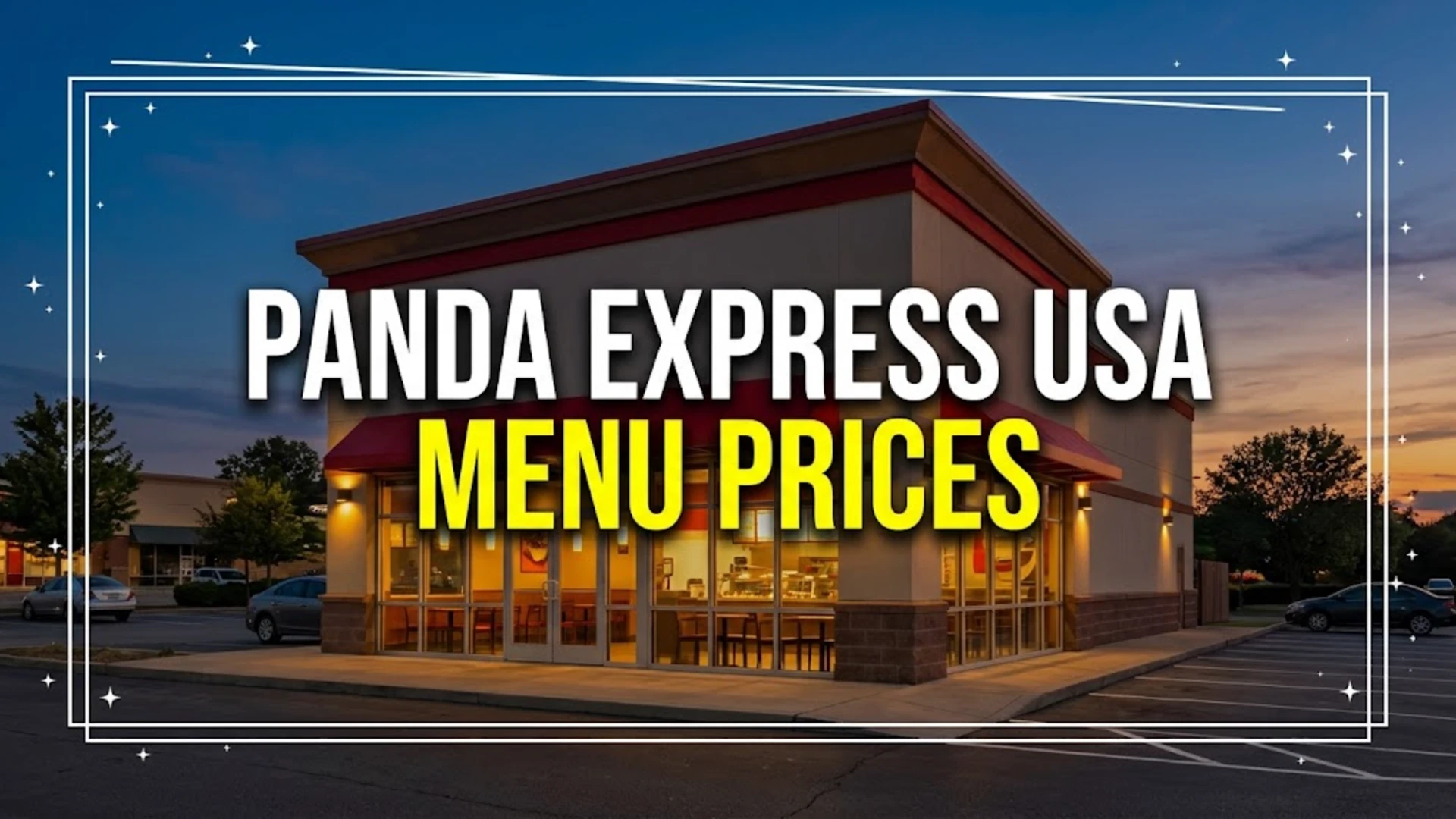 Panda Express Menu Prices USA – Updated List 2026