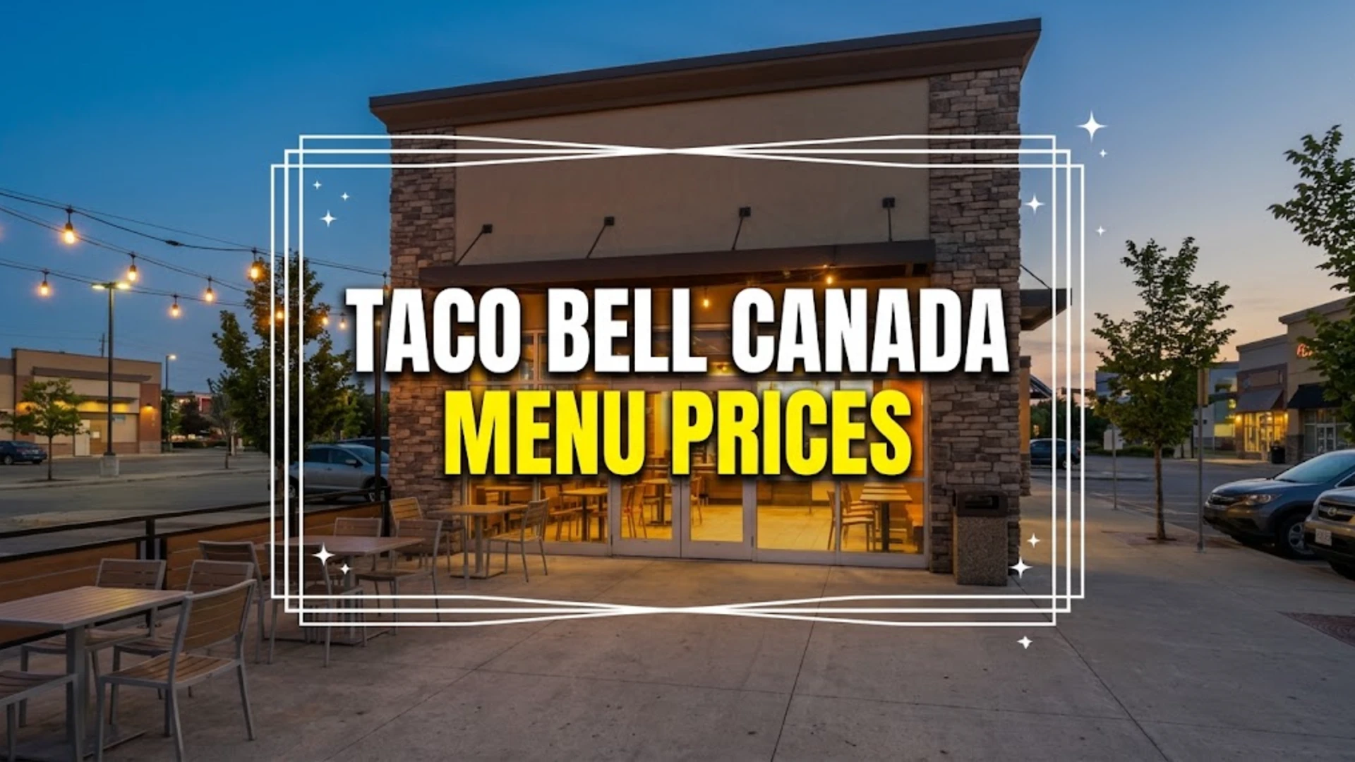 Taco Bell Menu Prices Canada