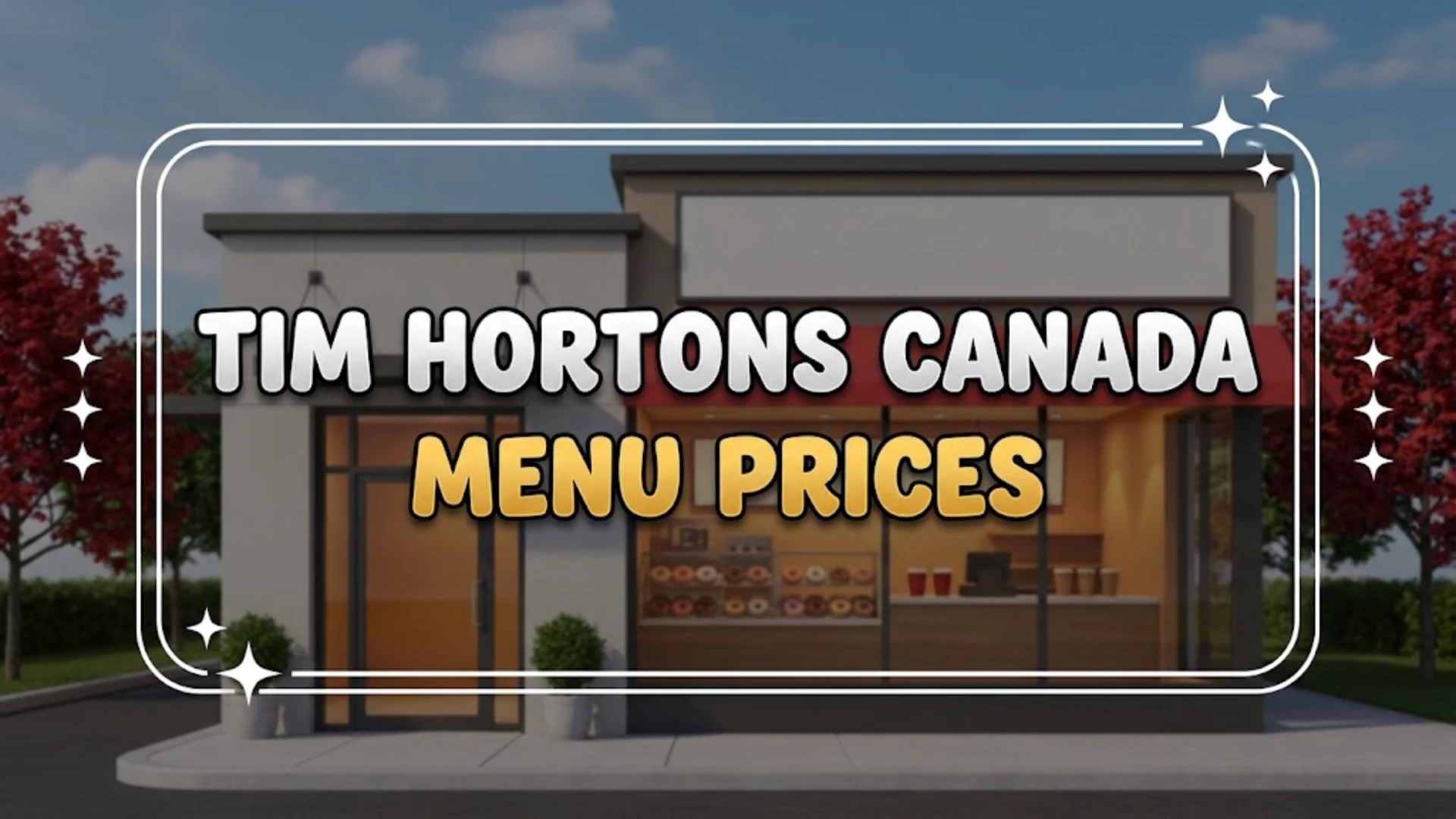 Tim Hortons Canada Menu Prices